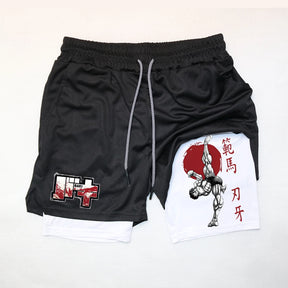 shorts para academia shorts masculino esportivo com bolso interno shorts masculino esportivo shorts masculino shorts esportivo com bolso shorts de compressão masculino shorts de compressão com bolso shorts baki SHORTS ANIME shorts 2 em 1 baki anime